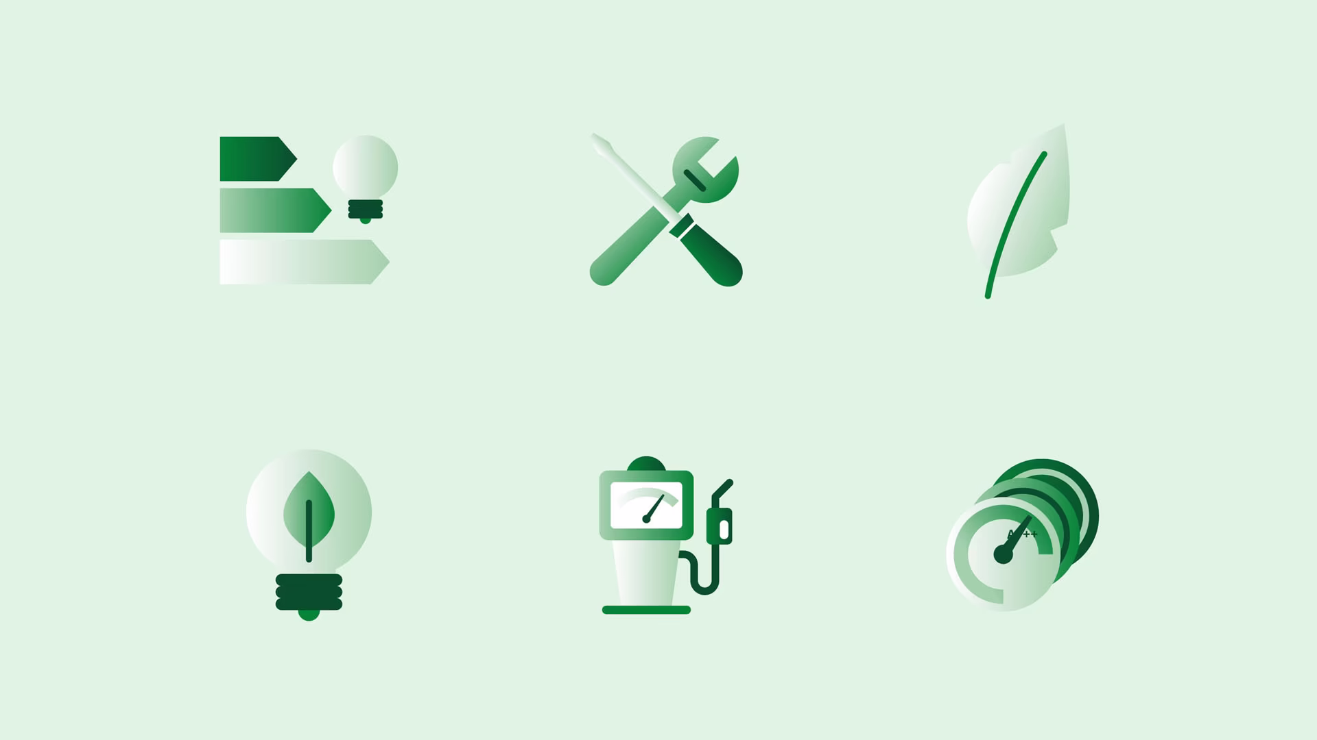 Diseño de iconografía para una marca del sector eléctrico