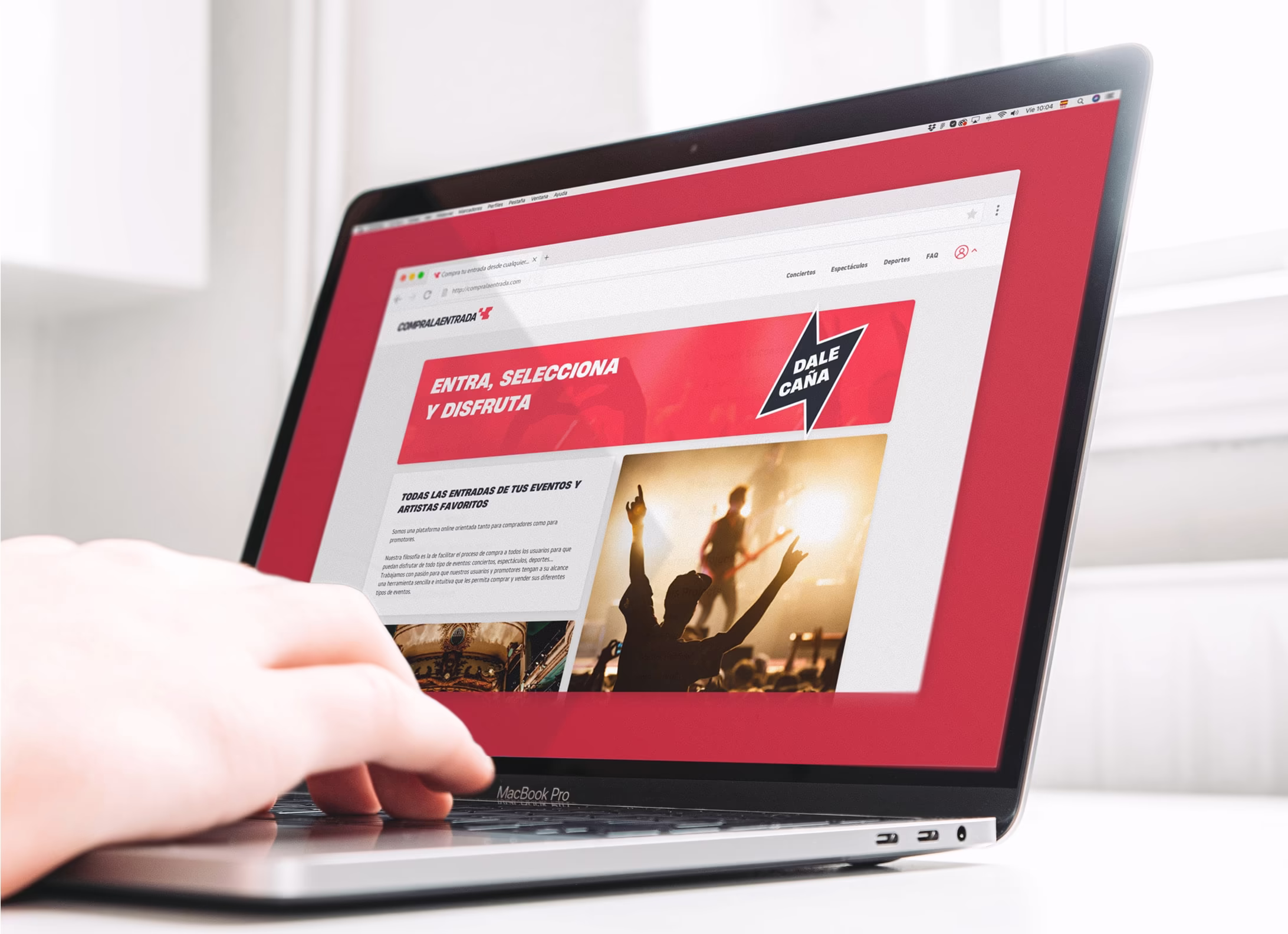 Imagen de la web de Compralaentrada