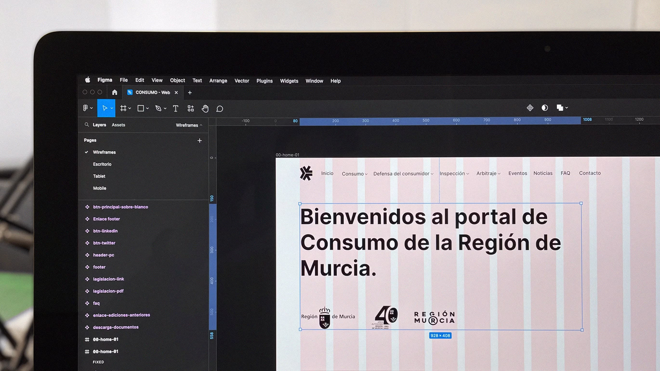 Imagen del proceso de la web
