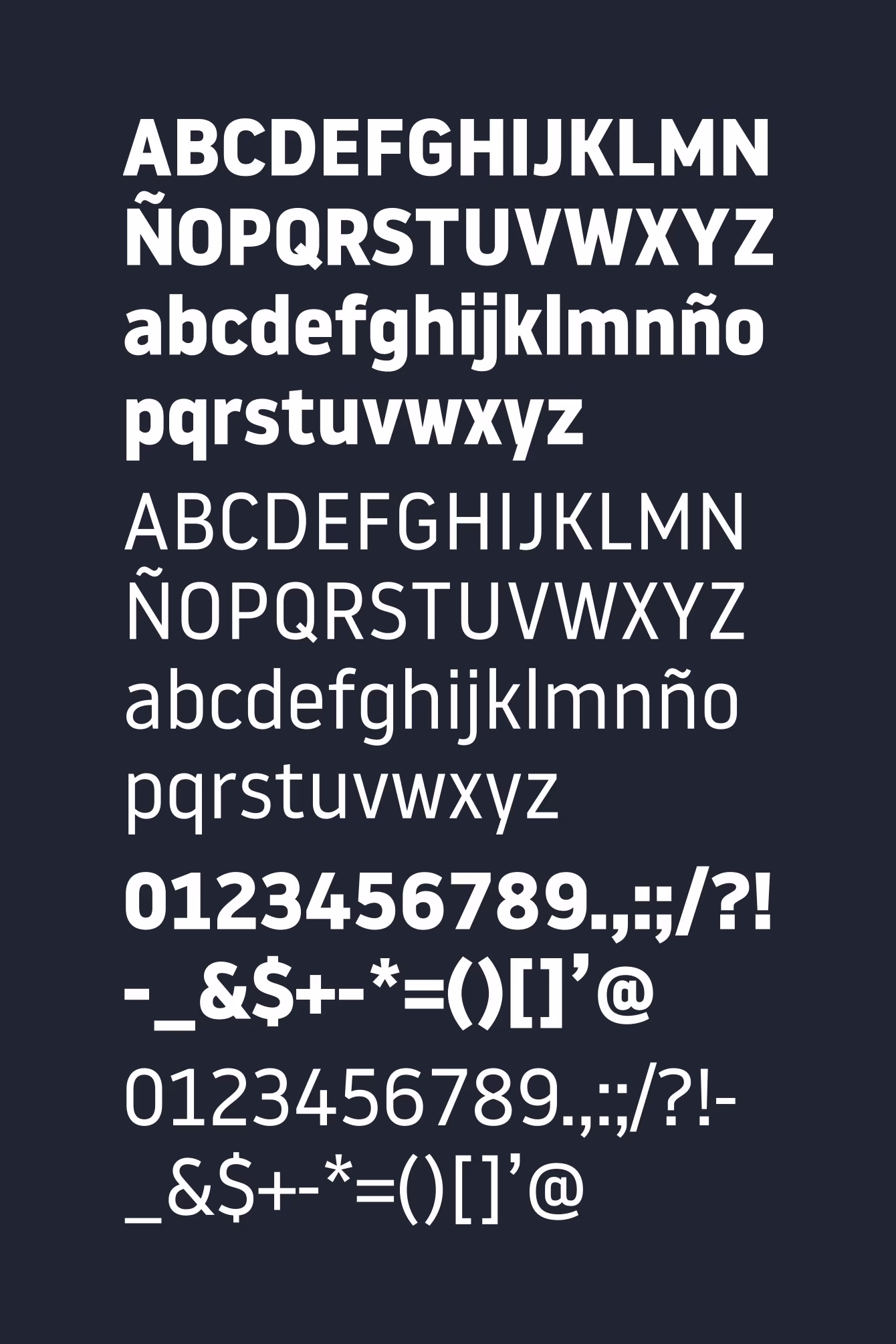 Tipografía corporativa para subtítulos y cuerpo de texto