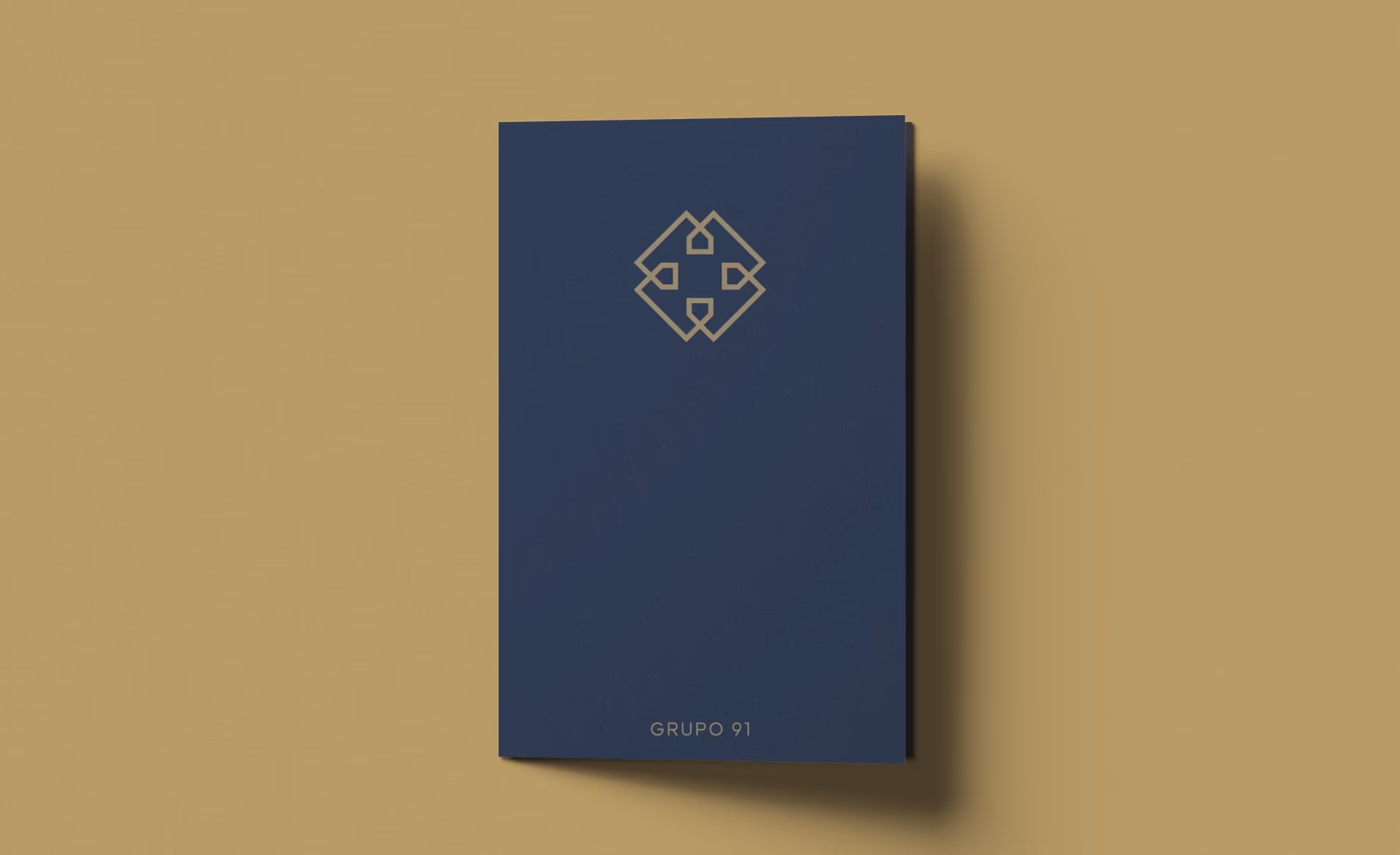 Diseño del exterior de la carpeta corporativa