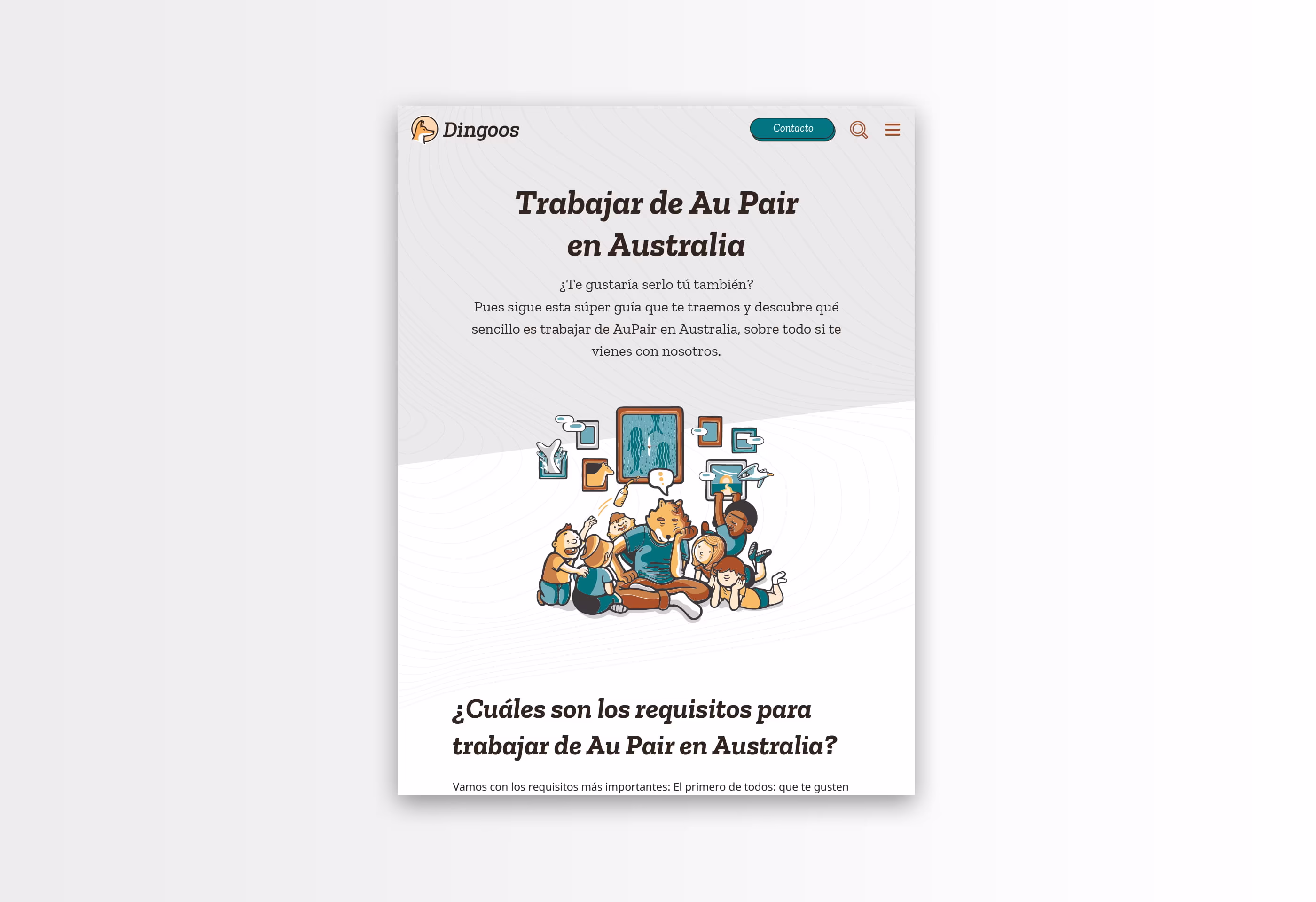 Diseño responsive web versión tablet