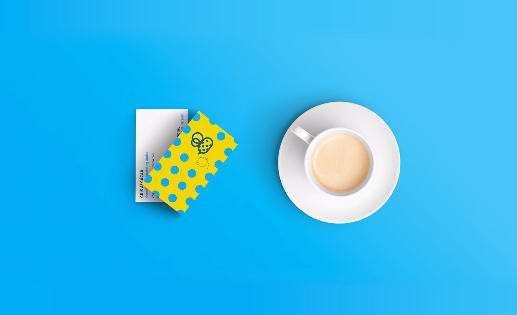 Imagen del diseño de las tarjetas corporativas