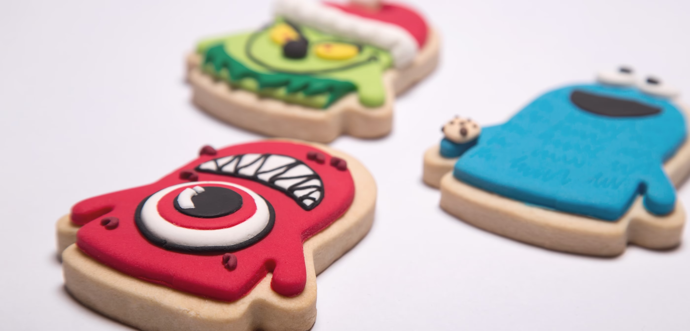 Diseño de galletas de monstruos