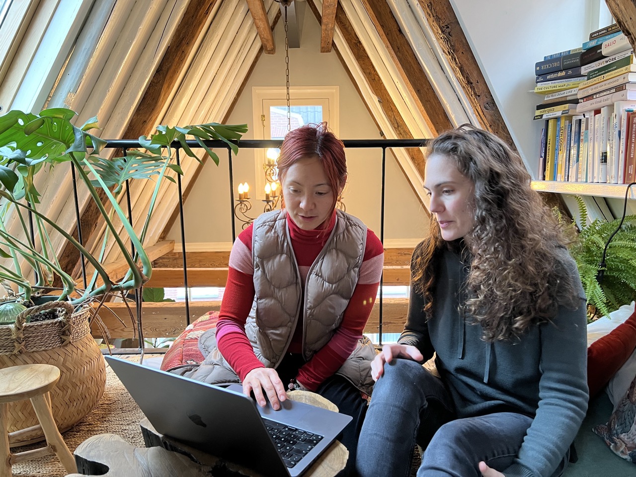 Collaborative working session with team