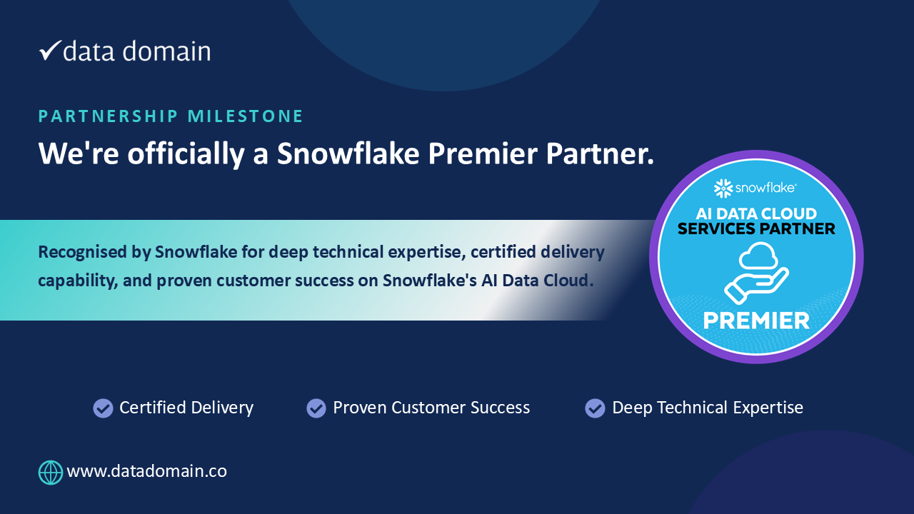 Data Domain Achieves Snowflake Premier Partner Tier