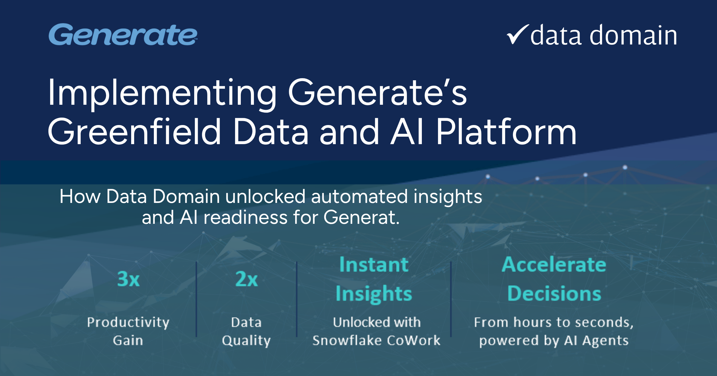 Power Growth: How Data Domain Built Generate's new Data and AI Platform