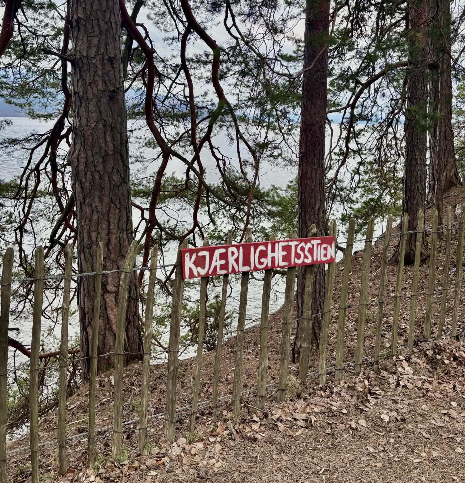 Kjærlighetsstien har idag en dubbel betydelse där ljusa minnen åtföljs av mörka skuggor