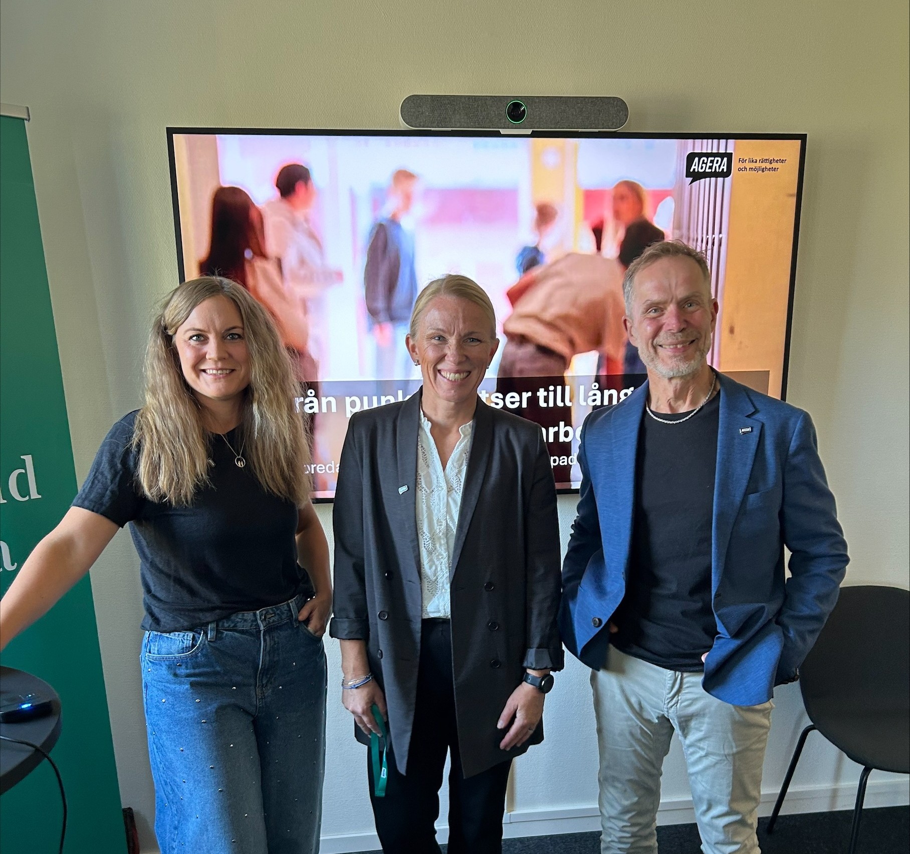Sara, Maria, Lars på bild