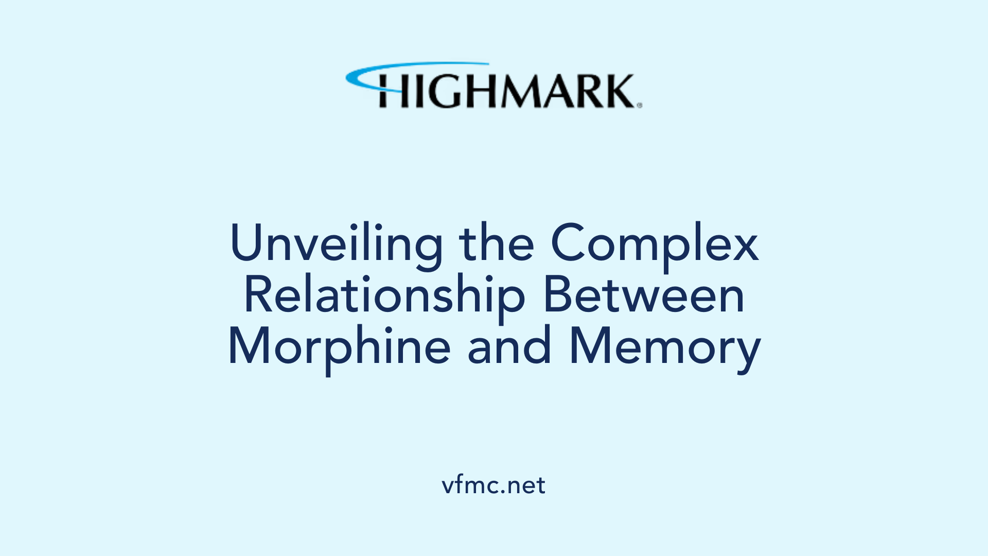 Unveiling the Complex Relationship Between Morphine and Memory