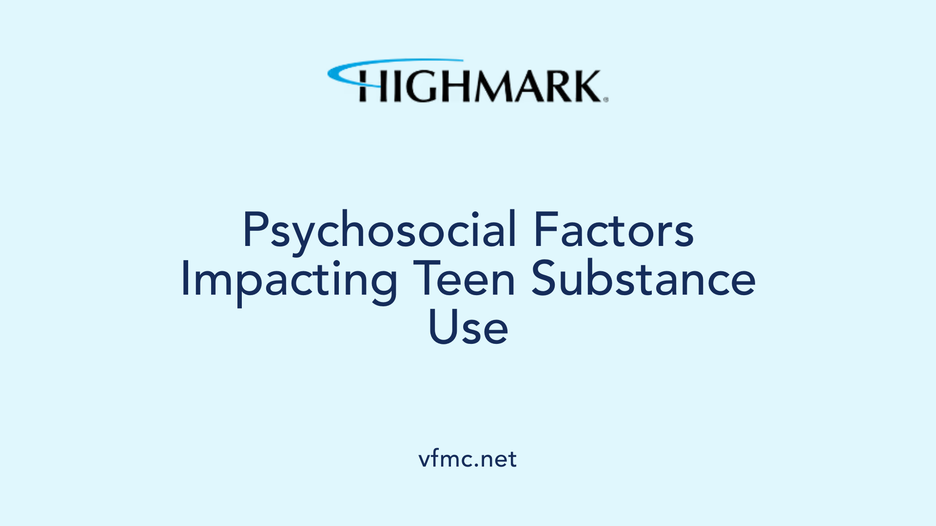 Psychosocial Factors Impacting Teen Substance Use