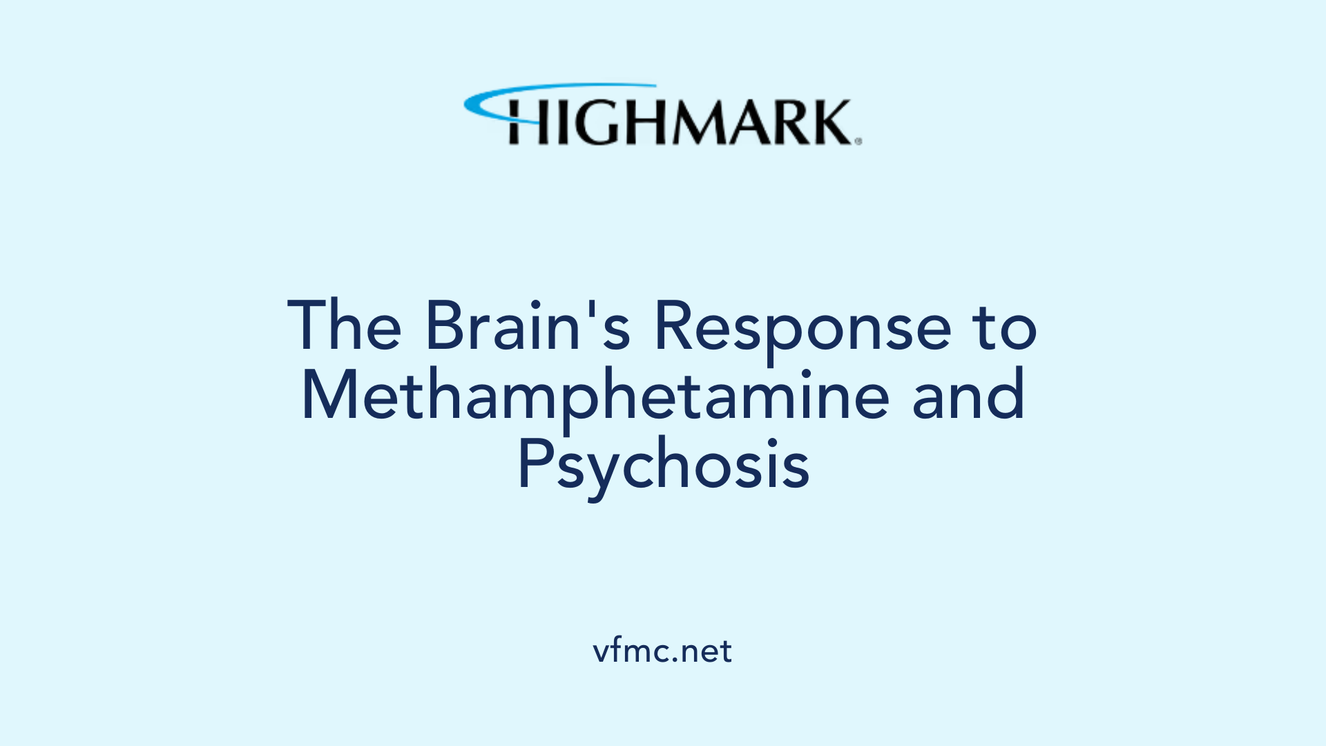 The Brain's Response to Methamphetamine and Psychosis
