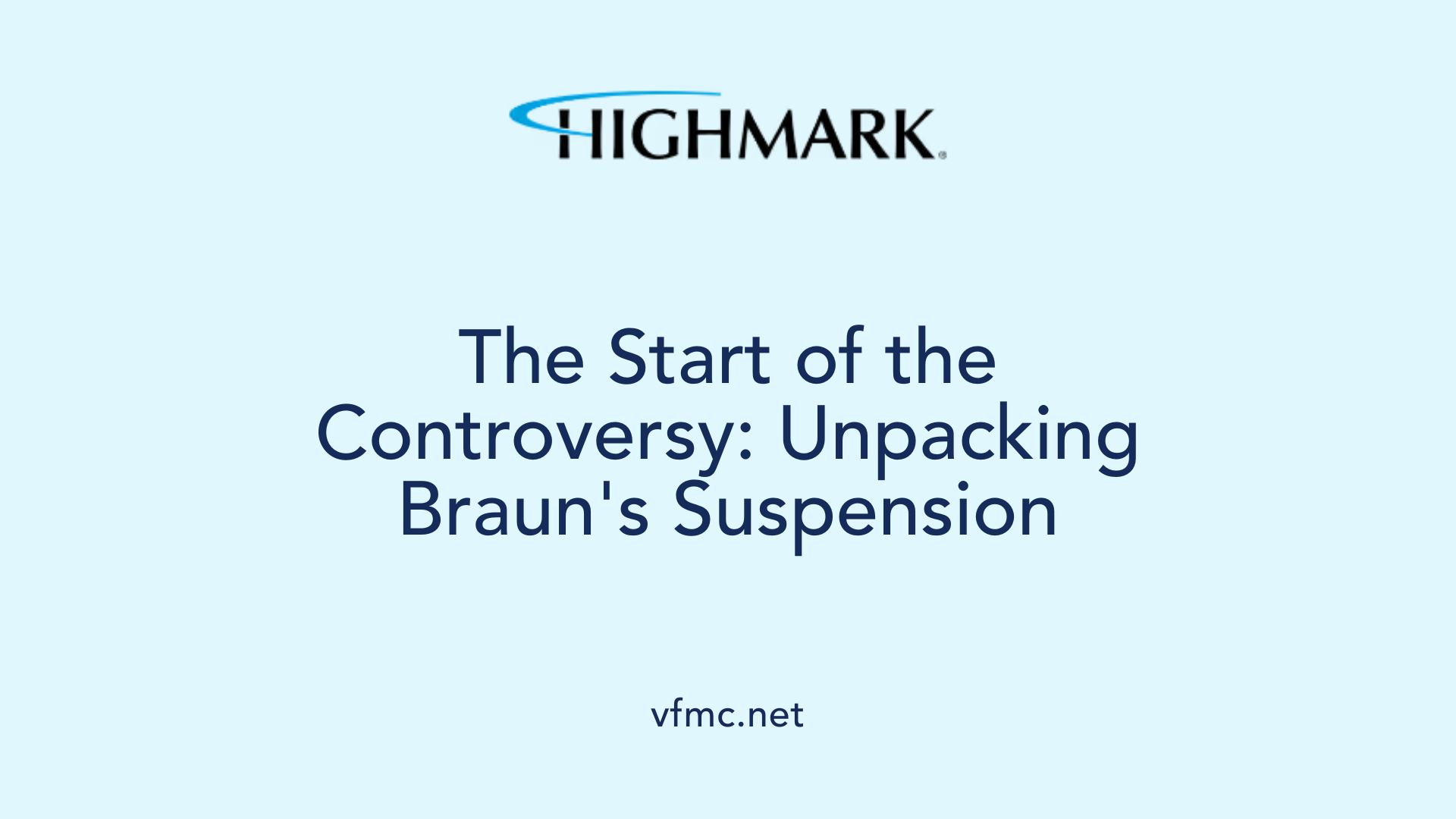 The Start of the Controversy: Unpacking Braun's Suspension