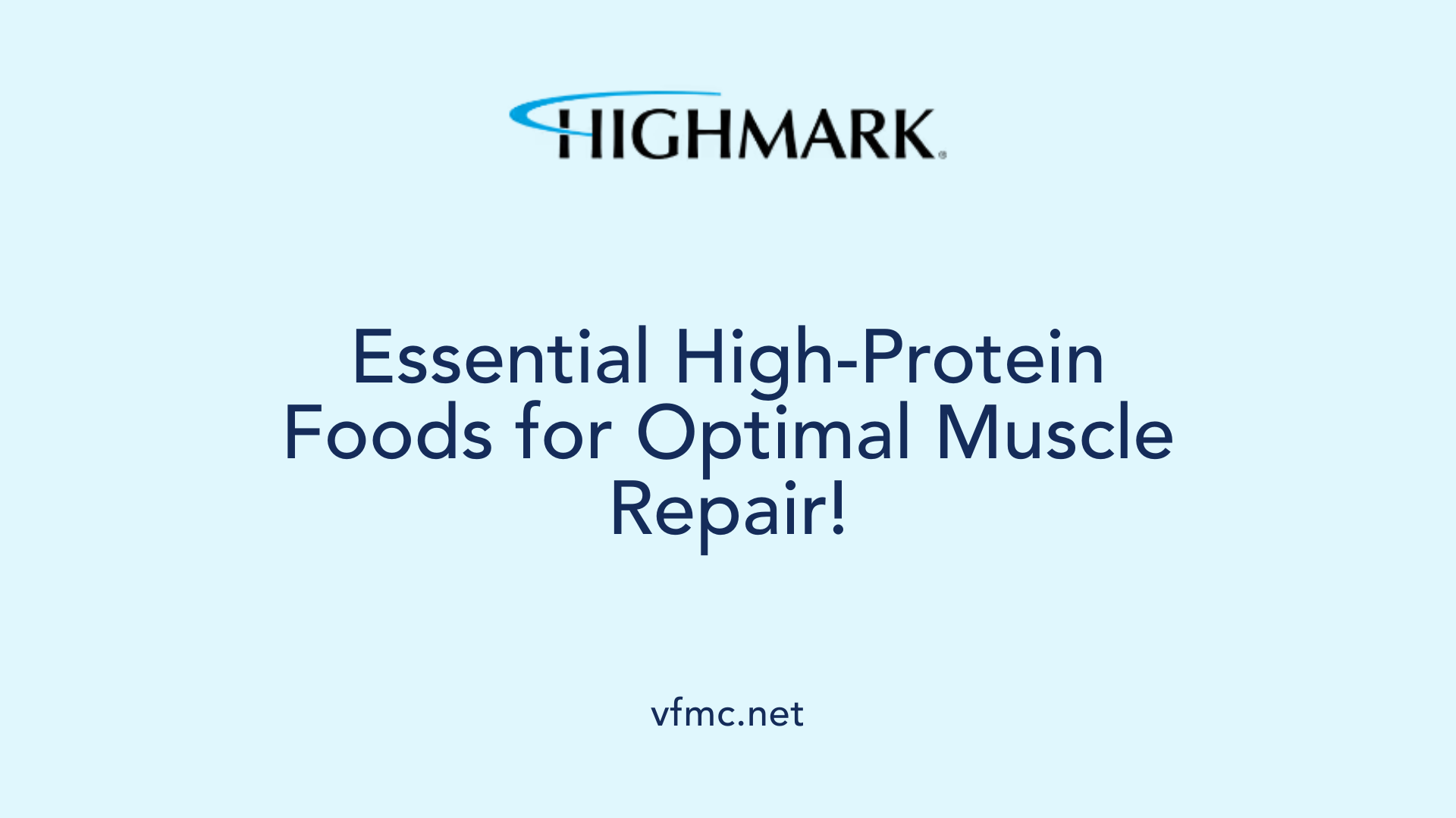 Essential High-Protein Foods for Optimal Muscle Repair!