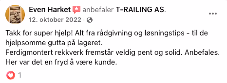 Anmeldelse T-Railing