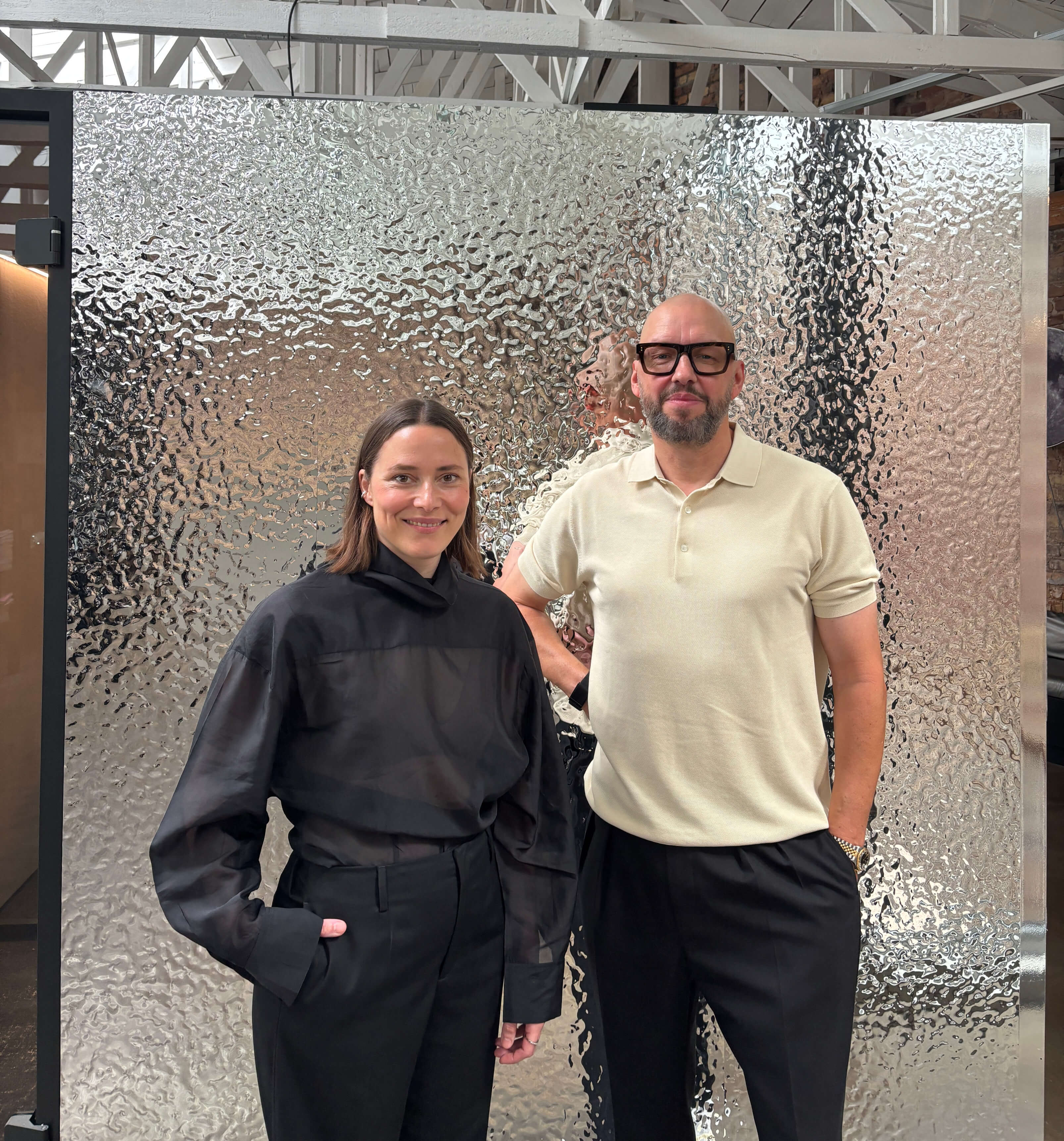 Isabell Battenfeld, Leitung des neuen bkp Standorts Frankfurt am Main, und Heiner Kolde 