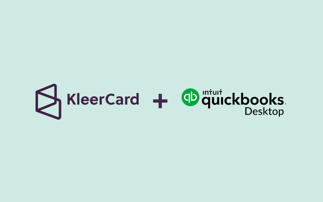 How To Integrate KleerCard and QuickBooks Desktop