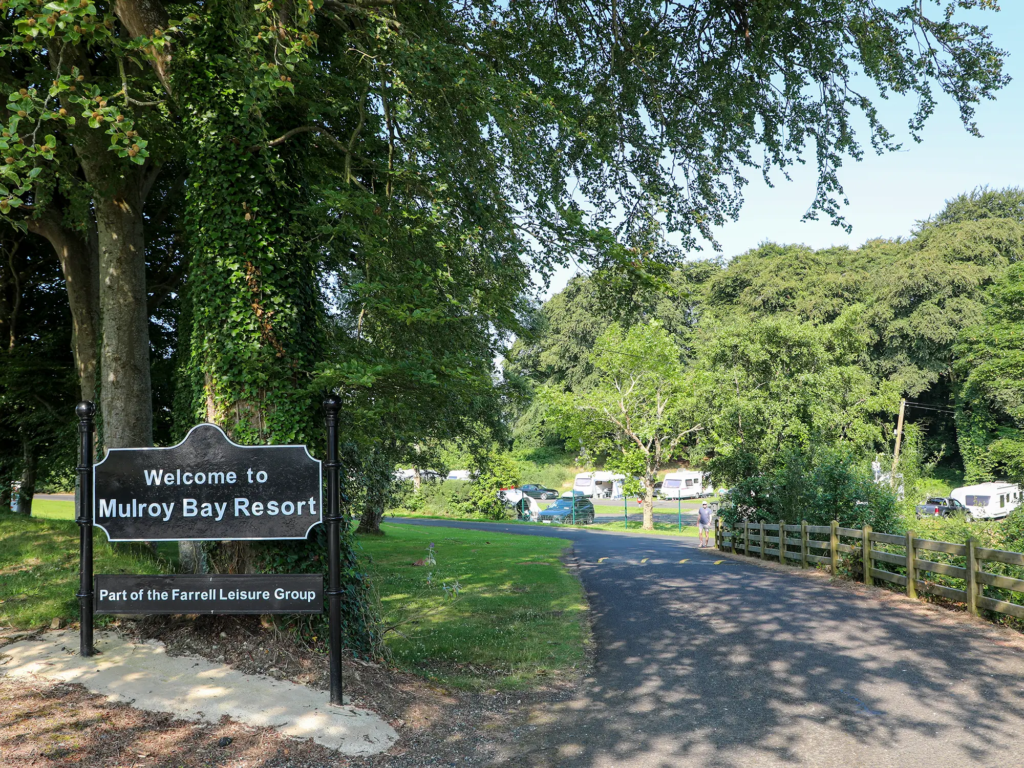 Camping and touring facilities at Mulroy Bay Resort