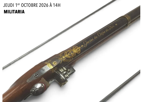 Hôtel des ventes de Nîmes, collection de M.B de fusils et pistolets réglementaires. 