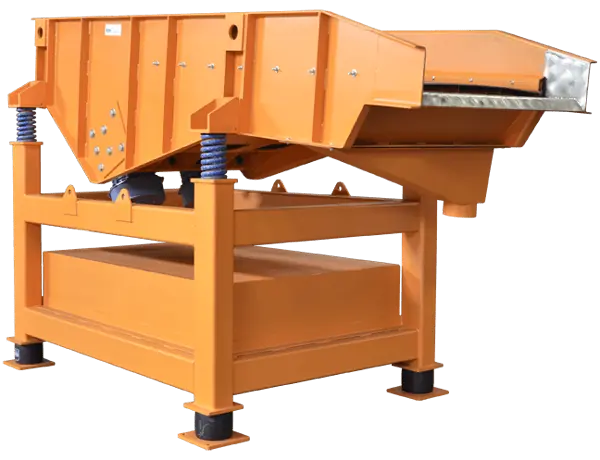 Vibratory Screeners Recycling Machine with Angled Discharge Chute and Shock-Isolated Frame for Aggressive Screening Applications