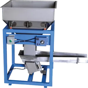Electromagnetic Vibratory Feeder with stainless steel hopper and precision control panel for material metering