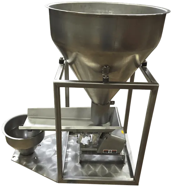 Electromagnetic Vibratory Feeder with conical hopper and precision control unit for accurate material feed applications
