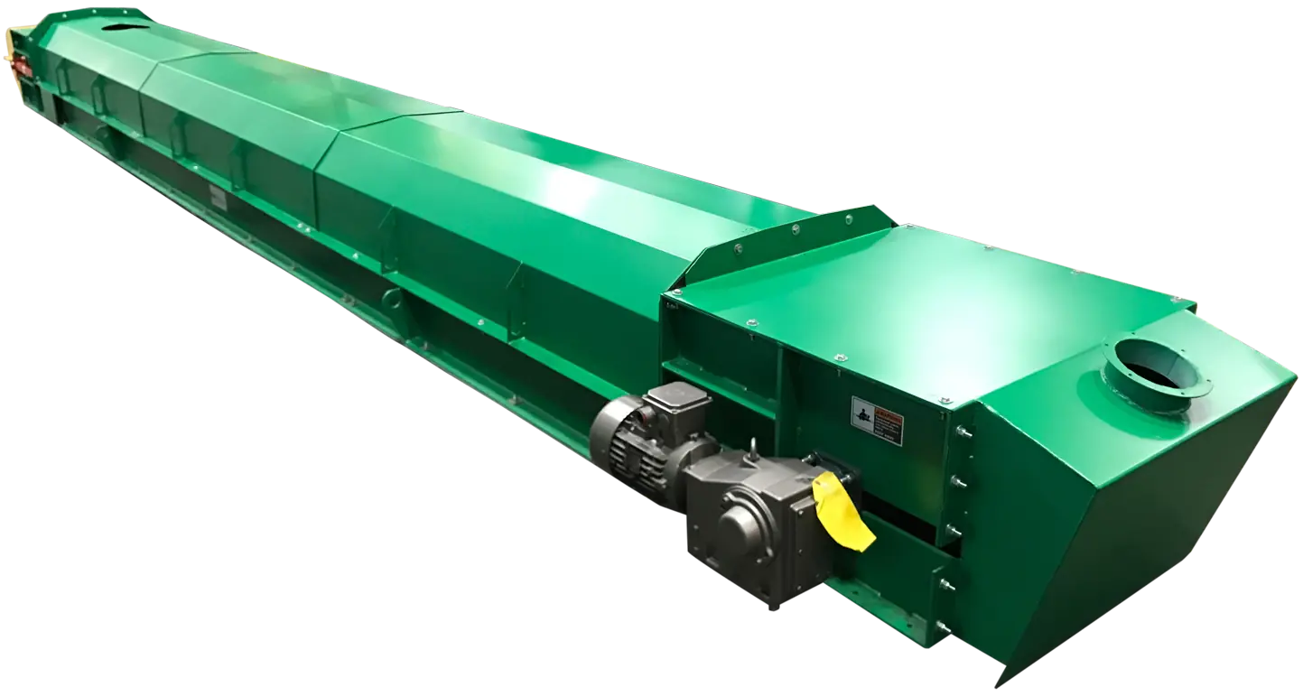 Belt Conveyor system featuring industrial-grade construction and cleated belt for bulk material transport