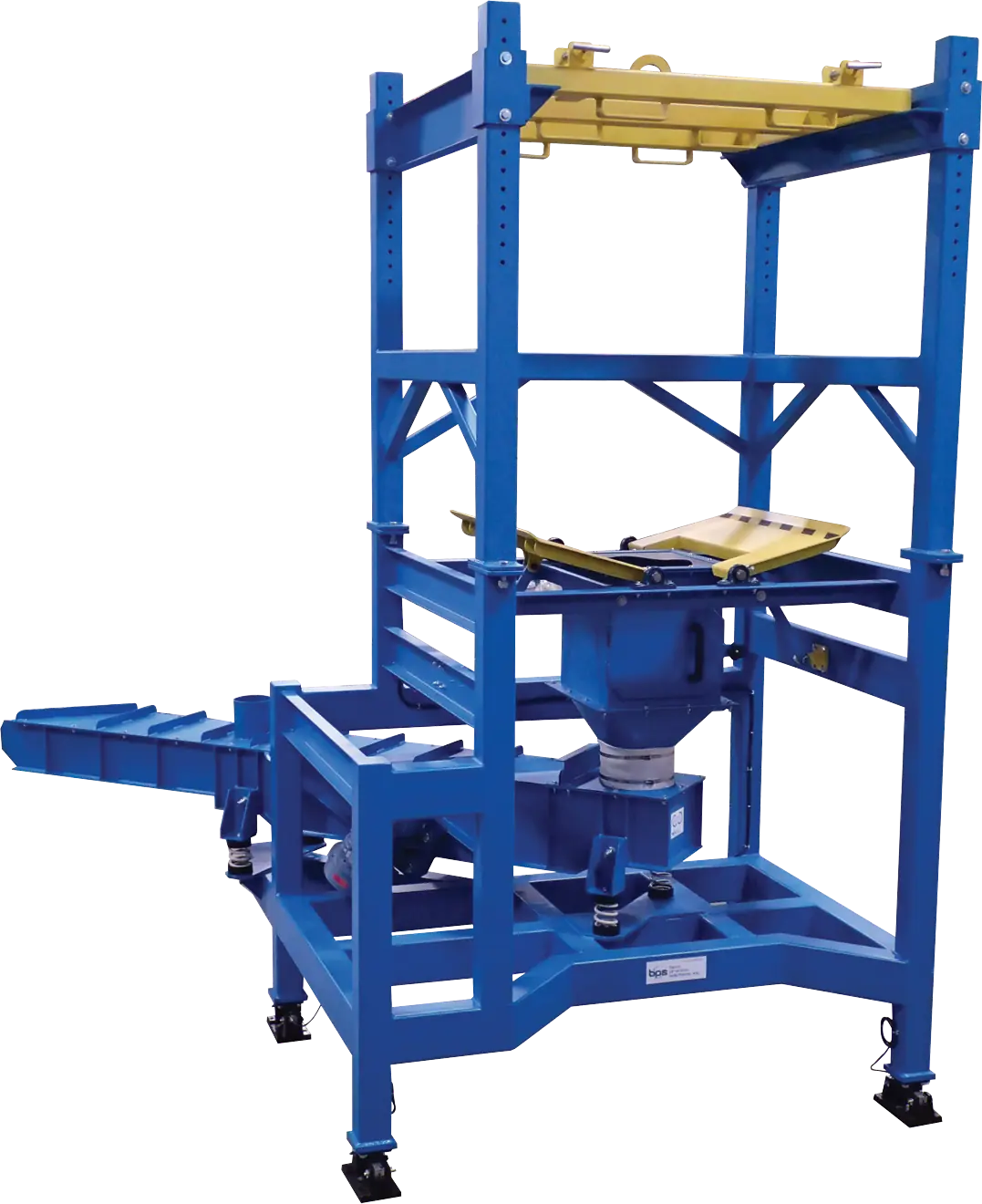 Model MTD-4 K Bulk Bag Unloader Discharger dual-station frame for simultaneous unloading of multiple bulk bags