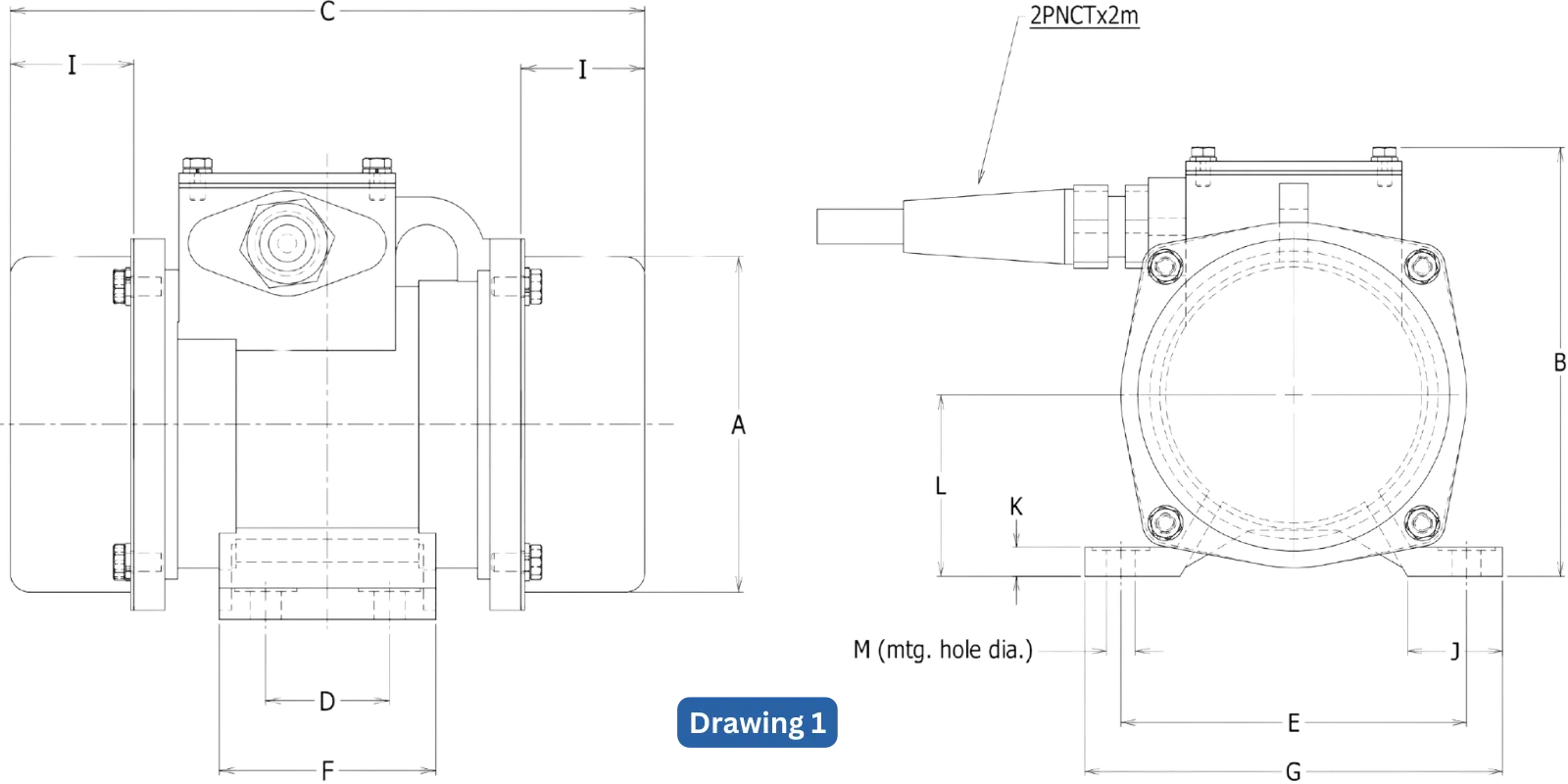 Vibratory Motor, drawing 1.