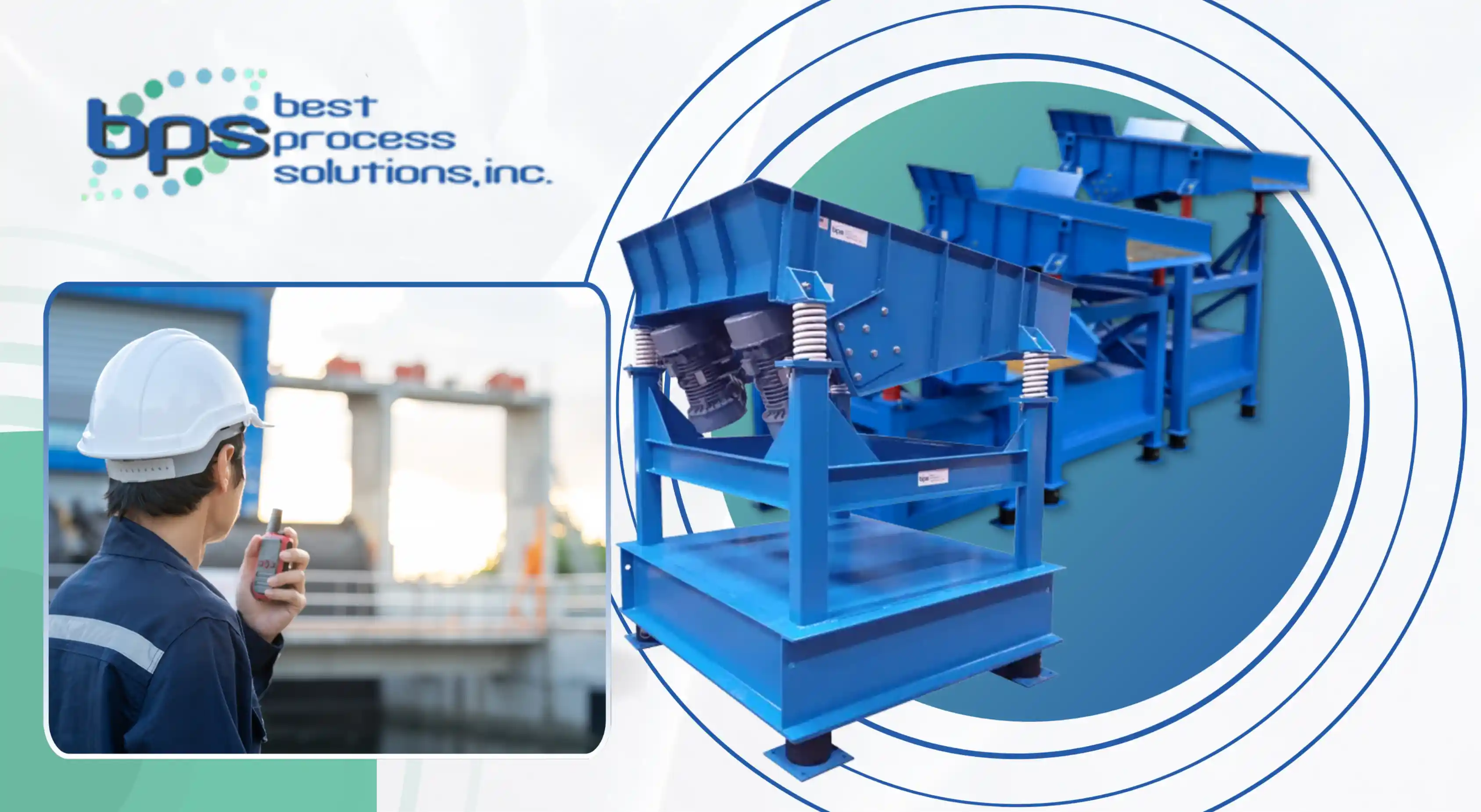 Vibratory feeder failures illustrated with BPS vibratory feeders and a plant operator on radio overseeing equipment.