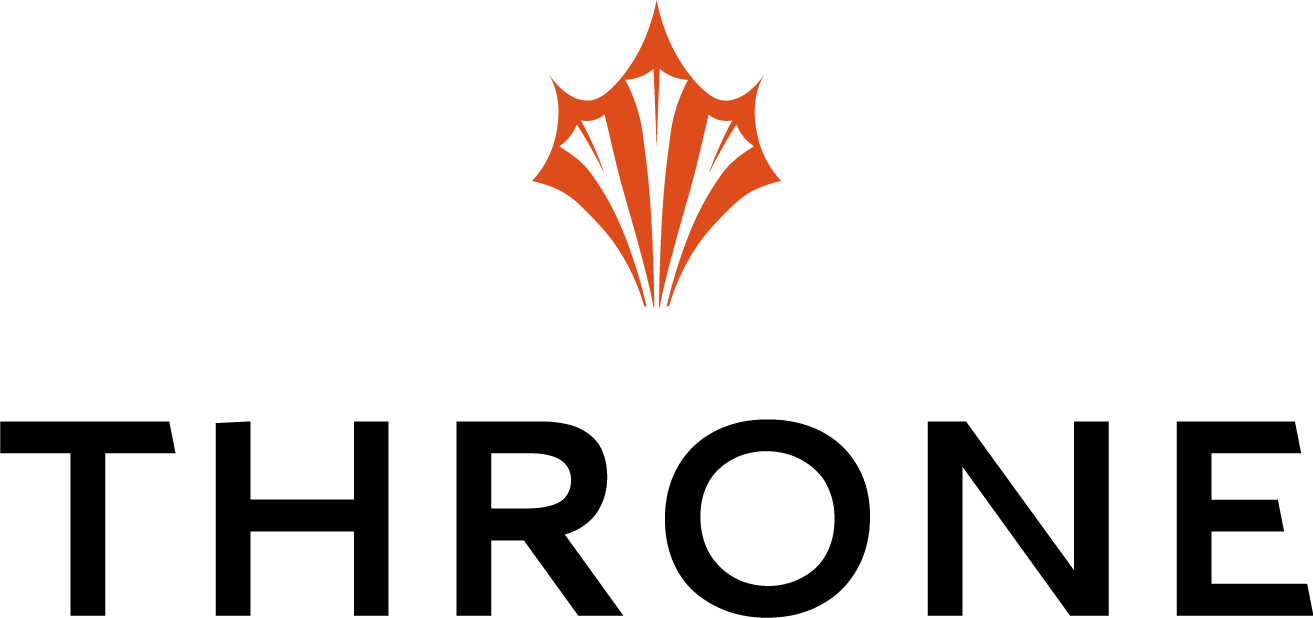Throne wordmark on a light background