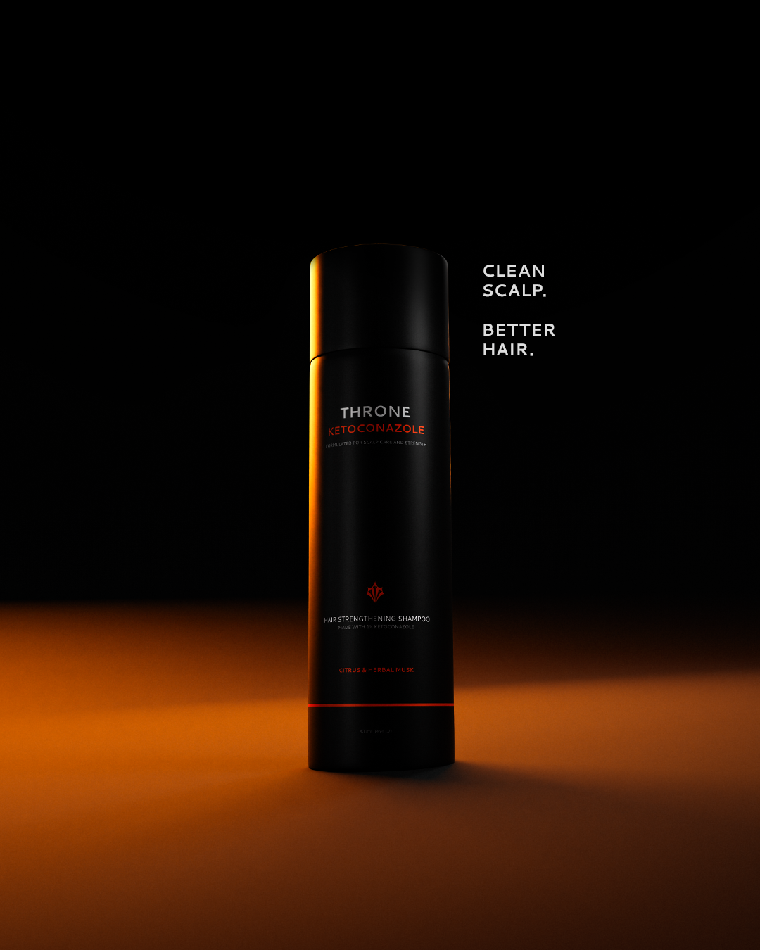 Throne ketoconazole hair-strengthening shampoo bottle