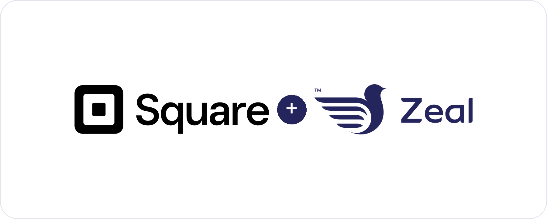 Zeal loyalty runs alongside the Square payment app on the card machine