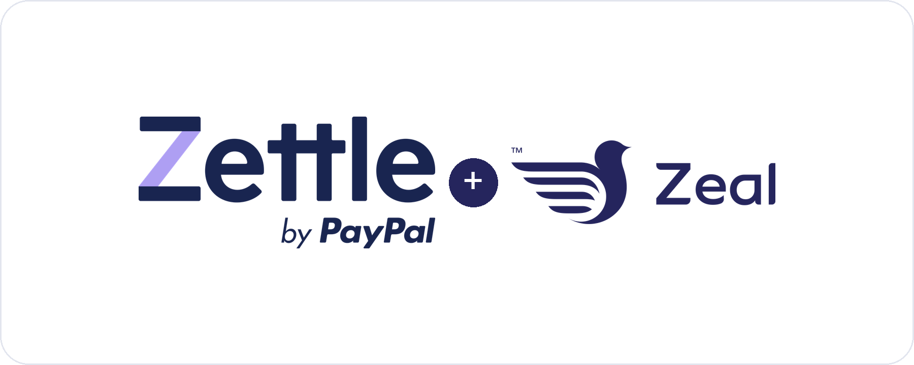 Zeal loyalty runs alongside the Zettle by PayPal payment app on the card machine