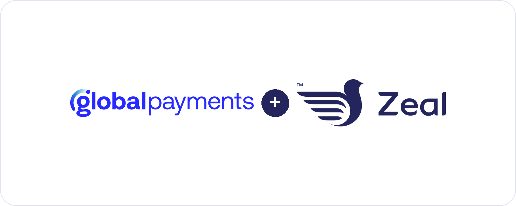 Zeal loyalty runs alongside the Global Payments payment app on the card machine