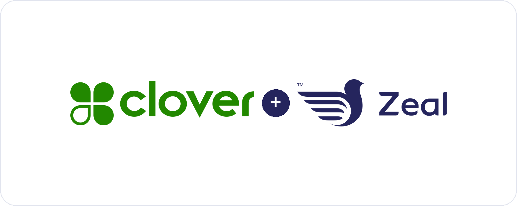 Zeal loyalty runs alongside the Clover payment app on the card machine