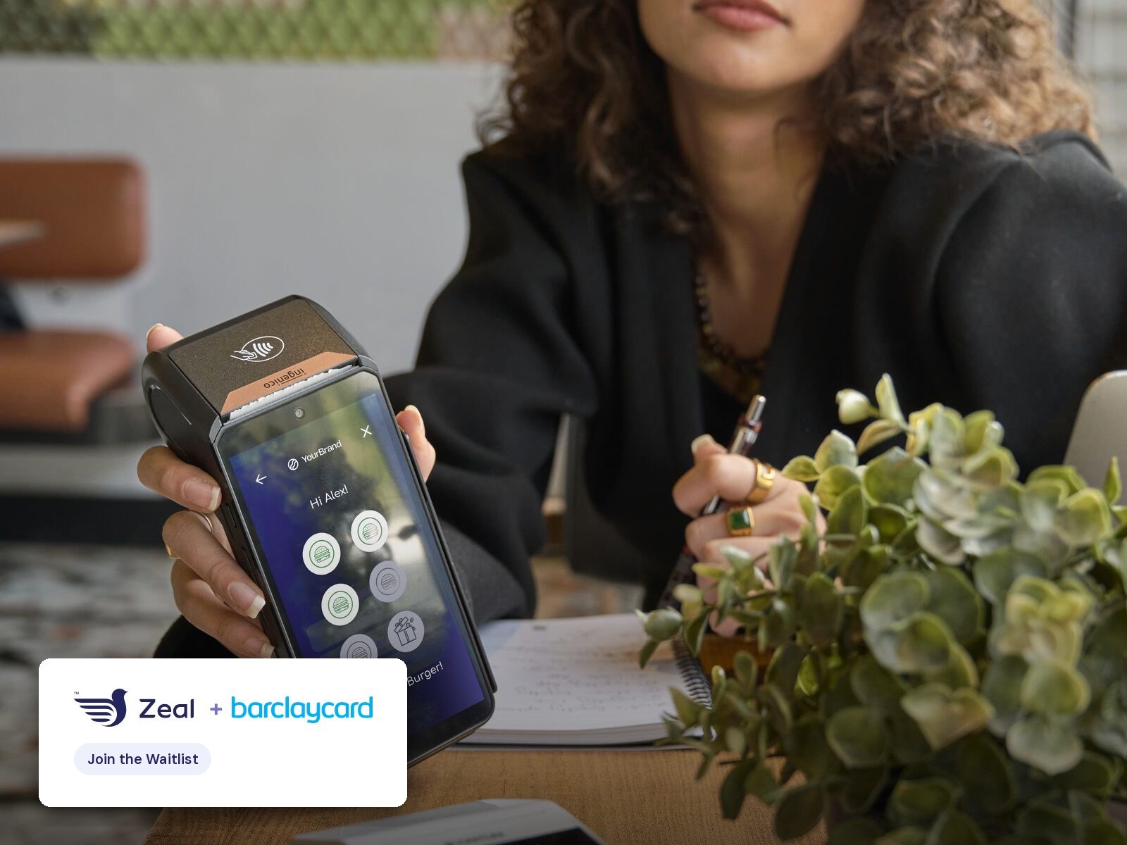 Card machine running Zeal loyalty. Zeal is not yet available on Barclaycard card machines