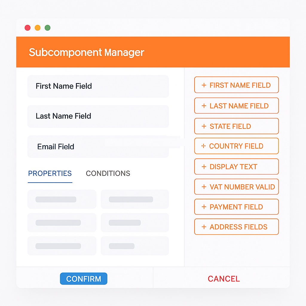 Limio Modular Checkout showing a streamlined single-page checkout experience