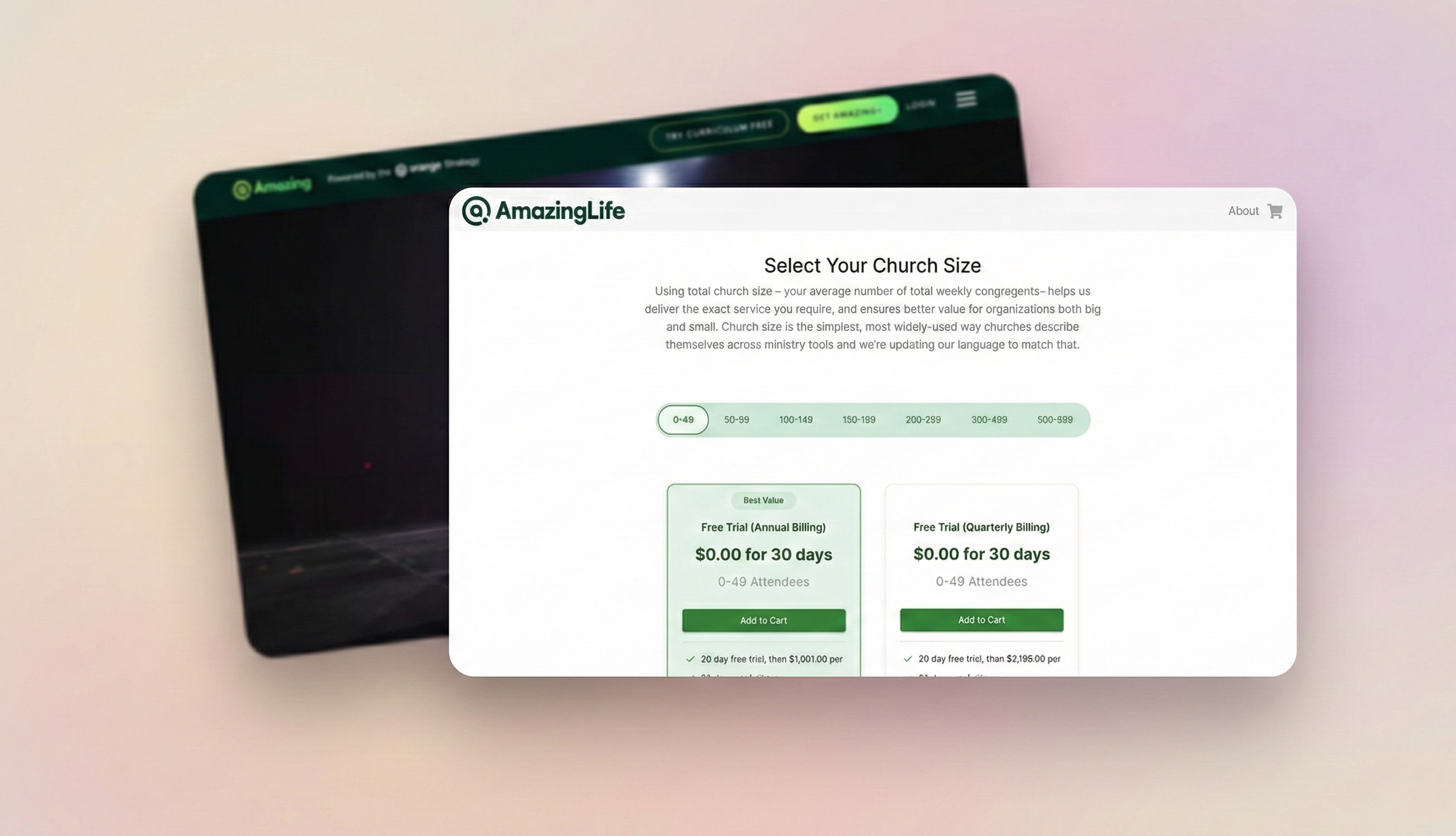 Limio subscription shop with offer cards showing upsell and cross-sell options