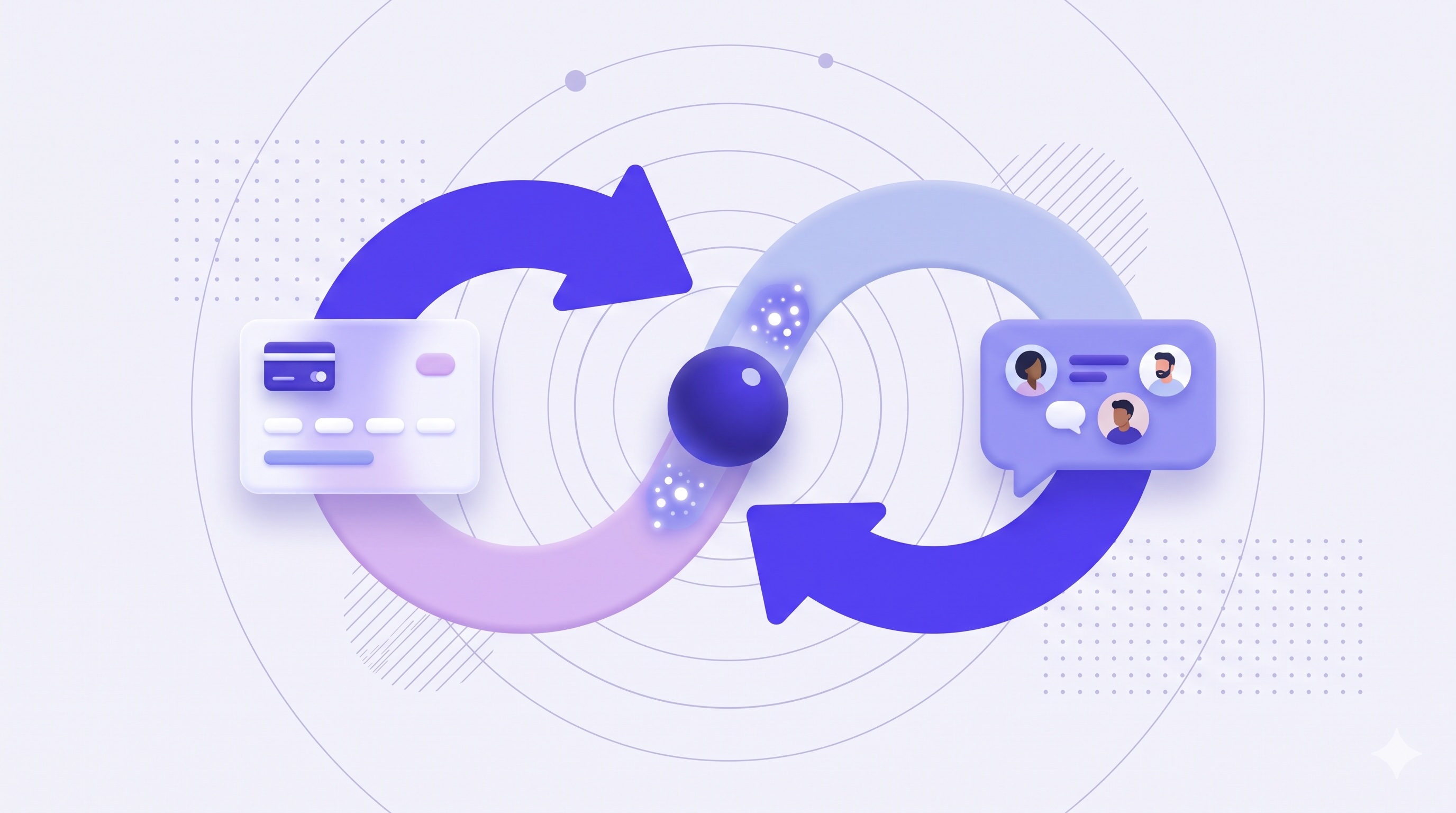 An AI agent bridging the handoff between self-service checkout and a sales rep.