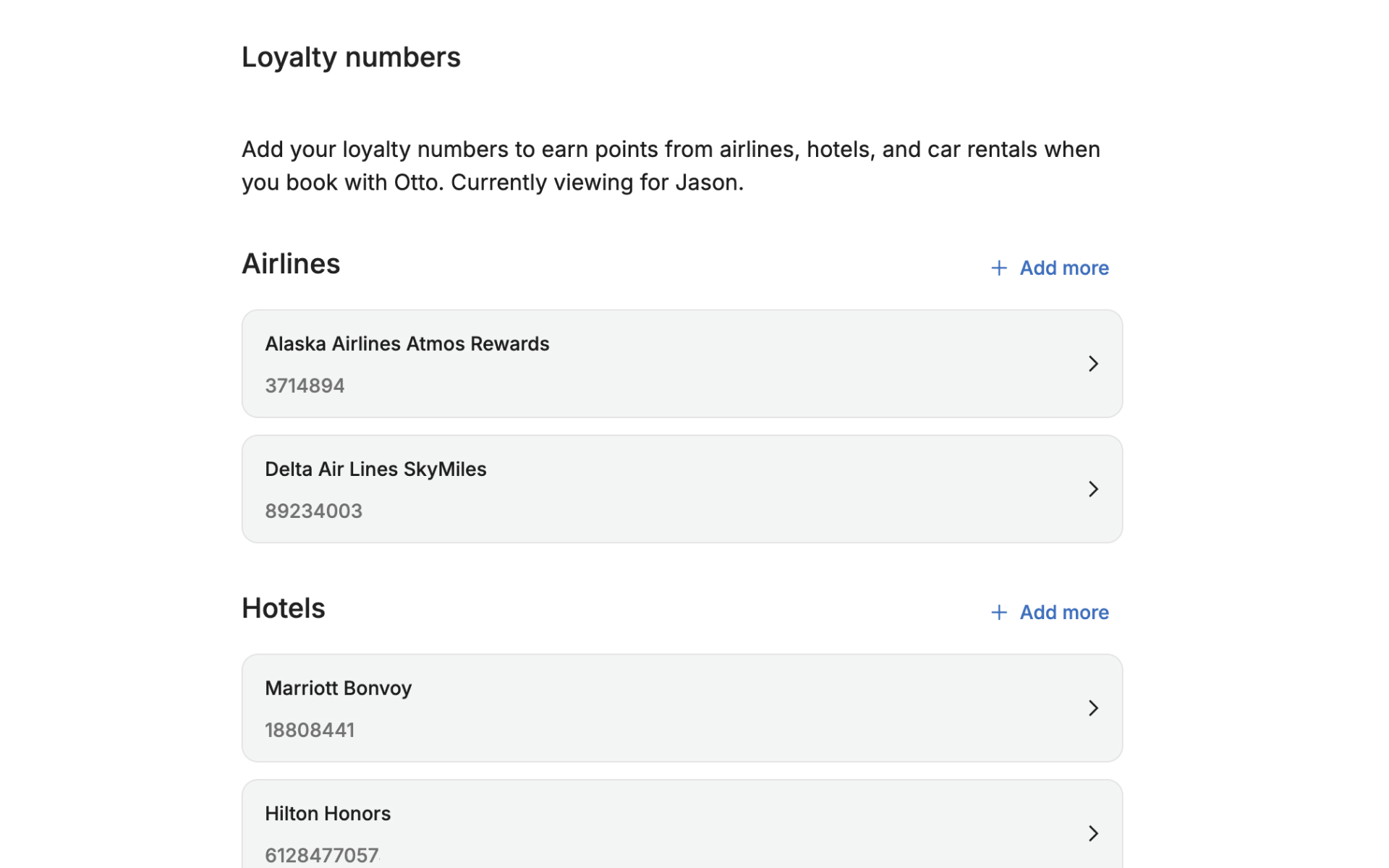 Loyalty and Preferences: Set Up Once, Applied Every Time
