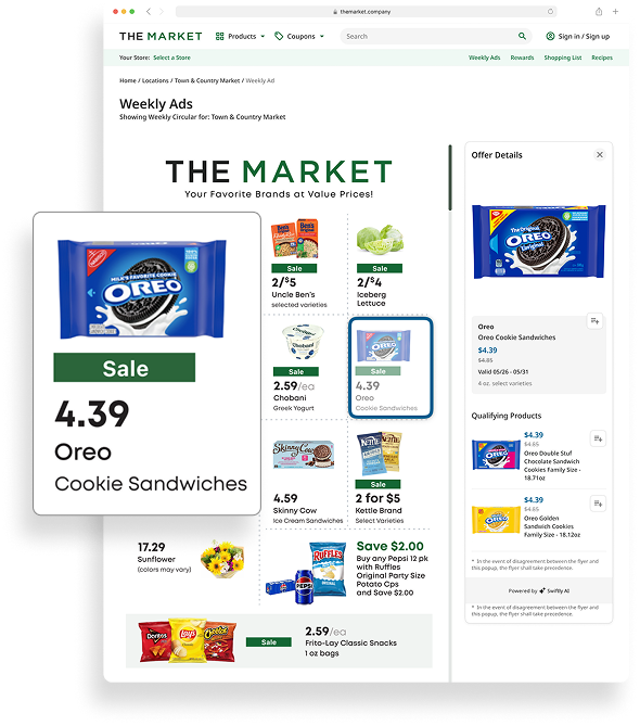 SmartCircular™ web page with offers.