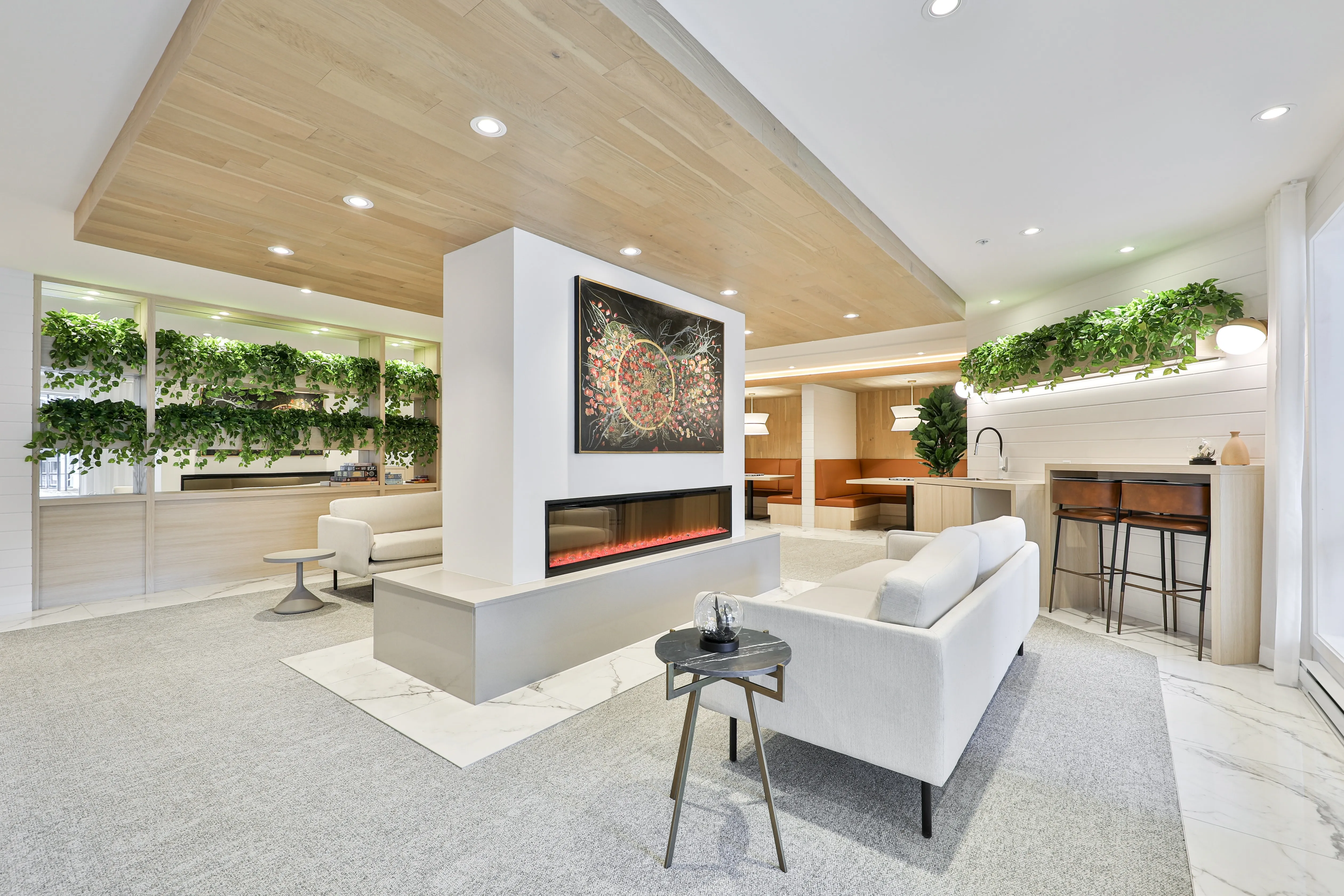 Lobby des Cimes espace foyer St-Sulpices