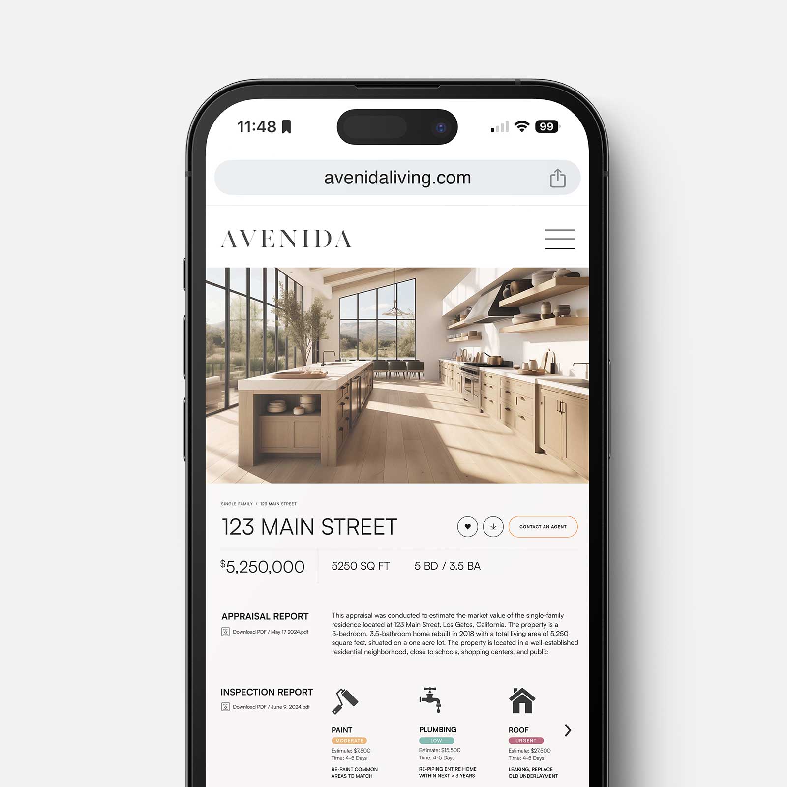 A user interface of a mobile phone, Hauser dashboard, for home management