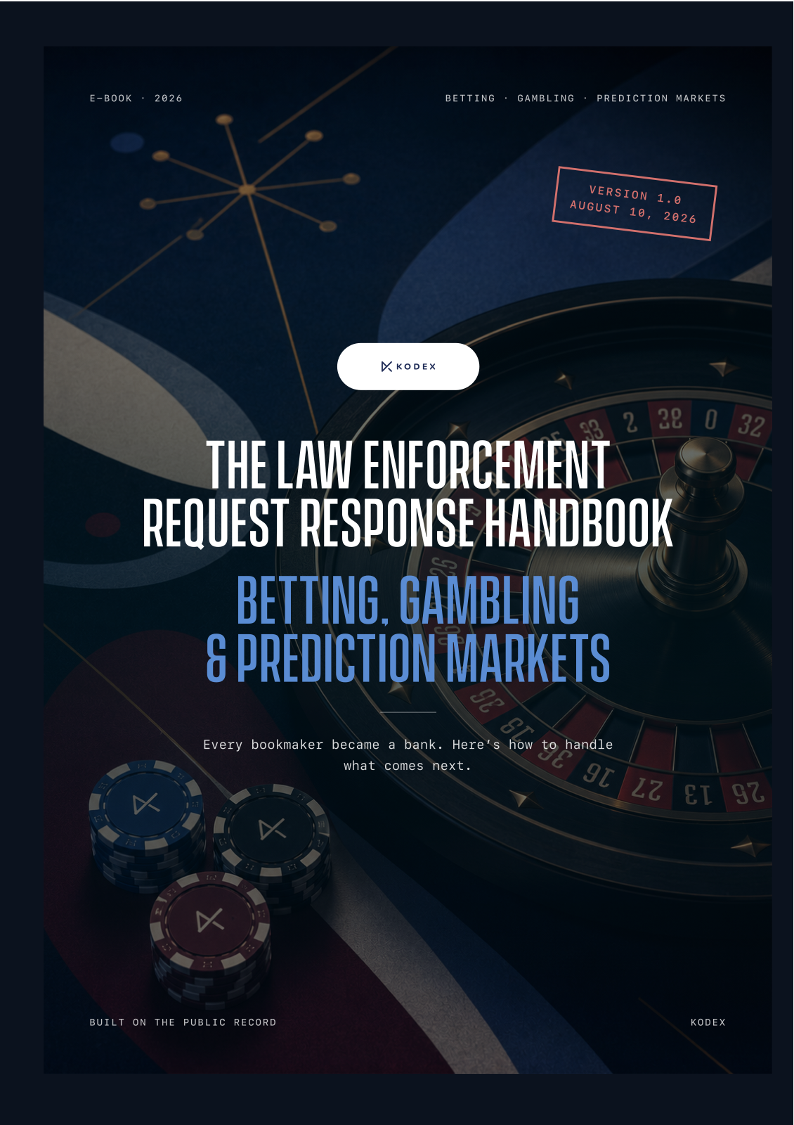 The Legal Request Response Handbook for Betting, Gambling and Prediction Markets. E-book cover.