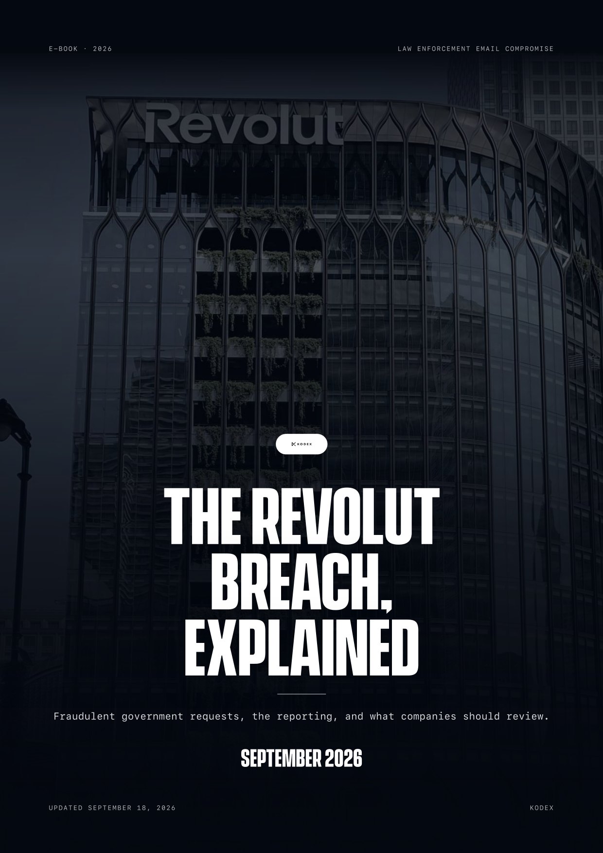 The Revolut Breach, Explained. Report cover.