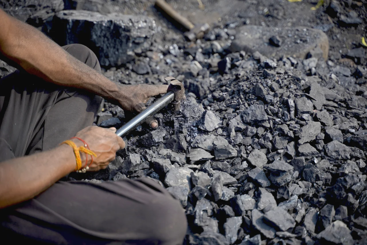 Child labour in coal mine
