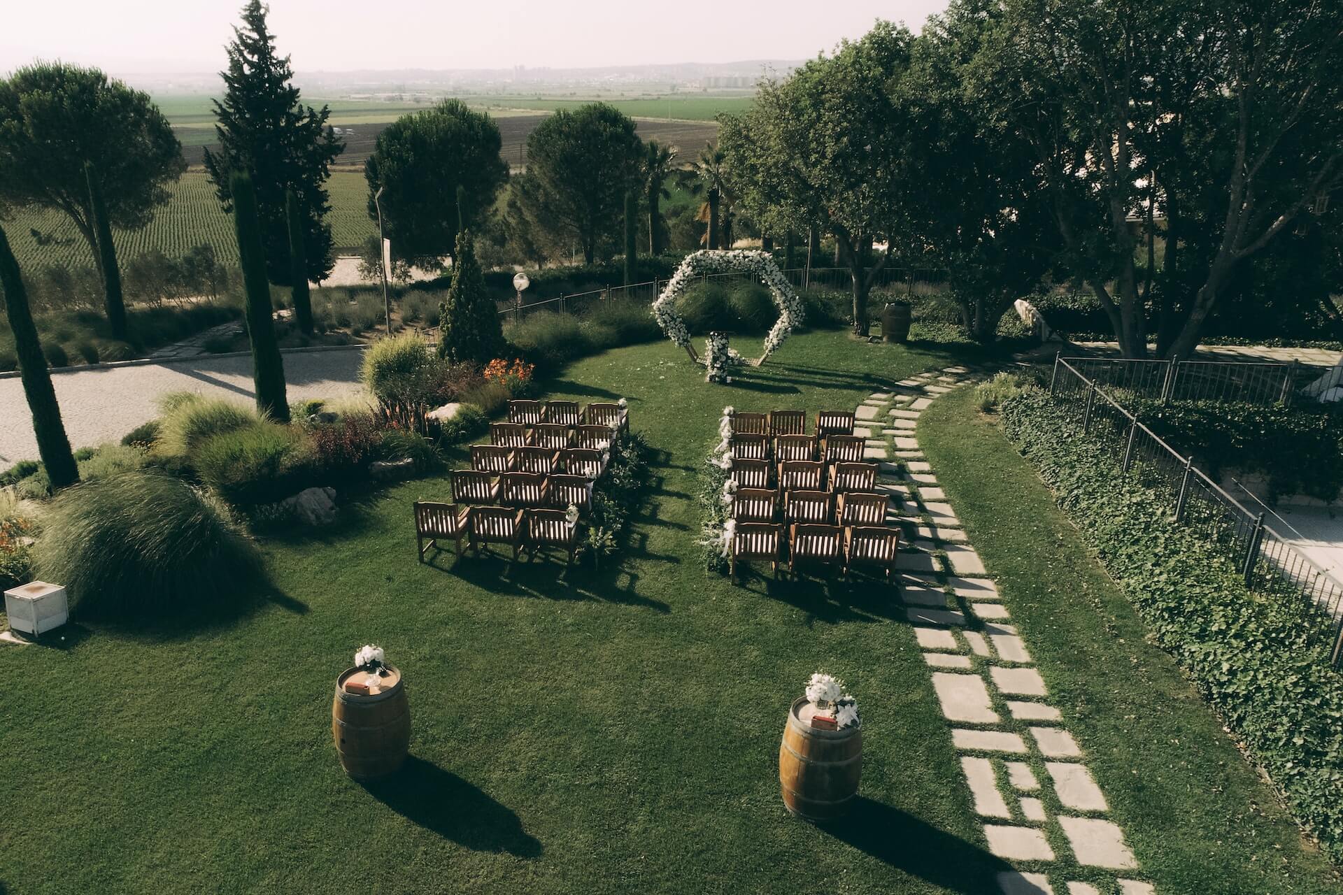 Small outdoor venue area