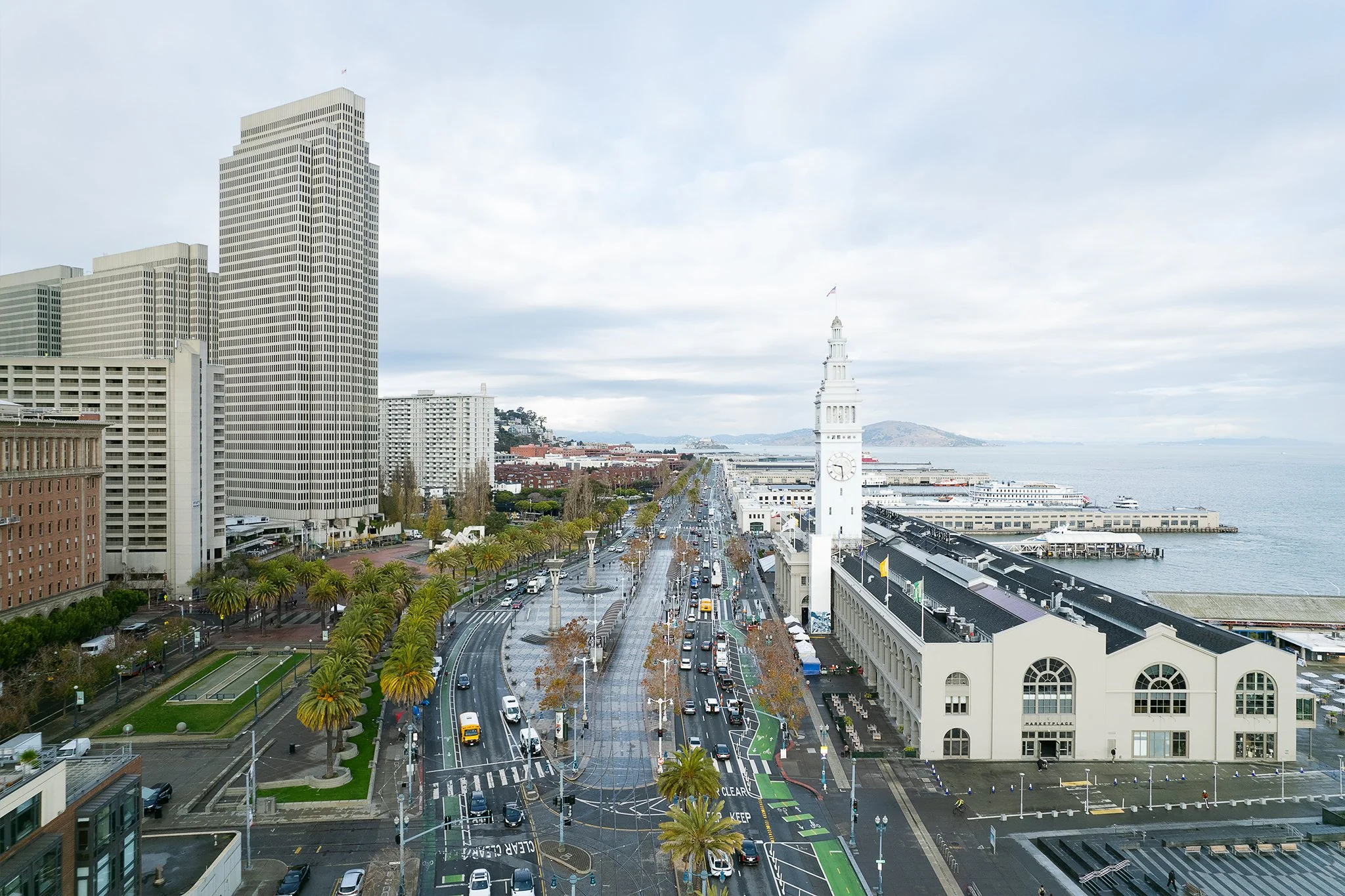Walking from the Embarcadero to Custom Fit Battery Street