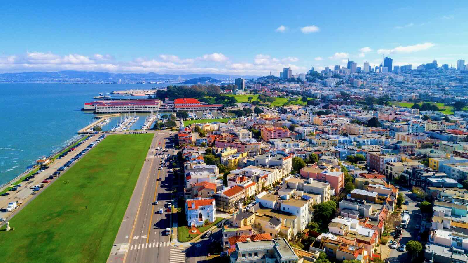 Marina Green and San Francisco waterfront near personal training